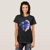Blauer Kampffisch T-Shirt (Vorne ganz)