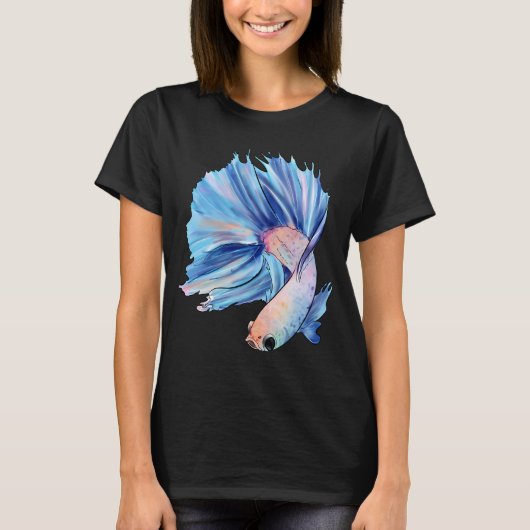 Blauer Kampffisch T-Shirt (Vorderseite)