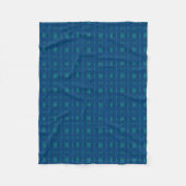 Blauer Kariert Fleece Blanket (Vorderseite)