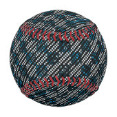 Blauer, karierte oder schräg gestrichelte Streifen Baseball (Rückseite)