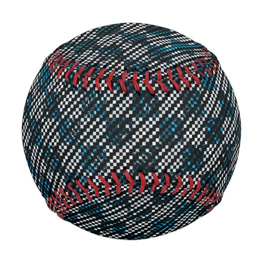 Blauer, karierte oder schräg gestrichelte Streifen Baseball (Rückseite)