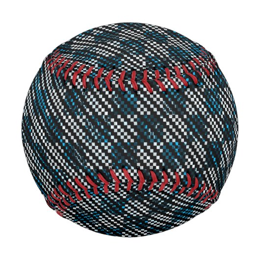 Blauer, karierte oder schräg gestrichelte Streifen Baseball (Vorderseite)