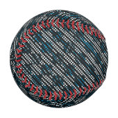 Blauer, karierte oder schräg gestrichelte Streifen Baseball (Vorderseite Links)