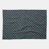 Blauer, karierte oder schräg gestrichelte Streifen Geschirrtuch (Horizontal)