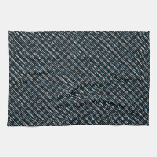 Blauer, karierte oder schräg gestrichelte Streifen Geschirrtuch (Horizontal)