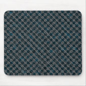 Blauer, karierte oder schräg gestrichelte Streifen Mousepad (Vorne)