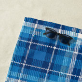 Blauer Karierter Bauernstil Strandtuch (Beispiel)