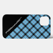 Blauer karierter/schwarzer Kasten iPhone6, stark, Case-Mate iPhone Hülle (Rückseite (Horizontal))