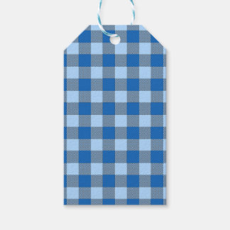 BLAUER KARIERTES MUSTER GESCHENKANHÄNGER