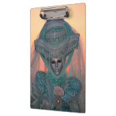Blauer Karneval Kostüm, Venedig Klemmbrett (Links)