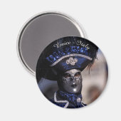 Blauer Karneval - Venedig, Italien Magnet (Vorderseite/Rückseite)