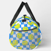 blauer Karo Duffle Bag (Rechts)