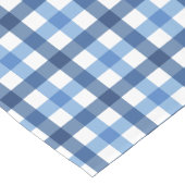 Blauer Karo-Hütten-Charme-kleiner Tabellen-Läufer Kurzer Tischläufer (Ecke)