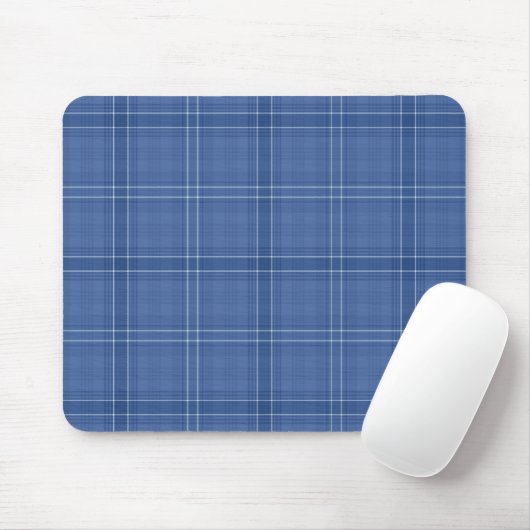 Blauer Karo Mousepad (Mit Mouse)