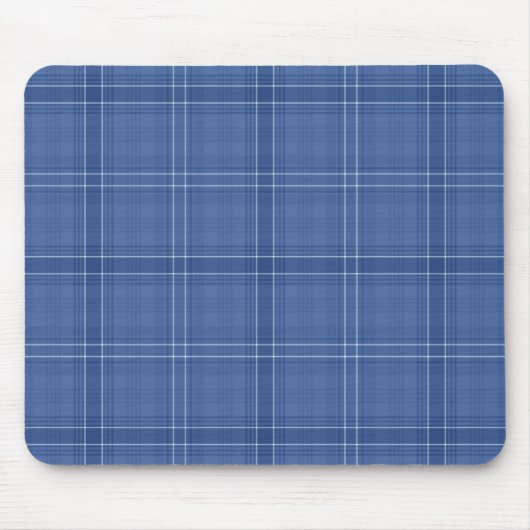 Blauer Karo Mousepad (Vorne)