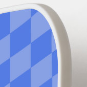 Blauer Karo Pickleball Paddle (Linke Seite)