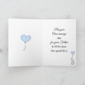 Blauer Karosserieanzug des ersten Vaters Karte (Innenseite)