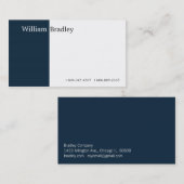 Blauer Kasten II Visitenkarte (Vorne/Hinten)