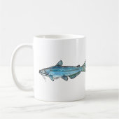Blauer Katzenwels Kaffeetasse (Links)