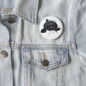 Blauer Katzenwels-Stecker Button (Beispiel)