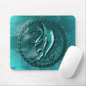 Blauer keltischer Drache Mousepad (Mit Mouse)
