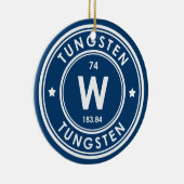 Blauer Keramik aus Wolsten Element Keramik Ornament (Rechts)