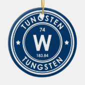 Blauer Keramik aus Wolsten Element Ornament (Vorne)