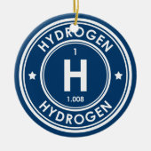 Blauer Keramik Ornament (Vorne)