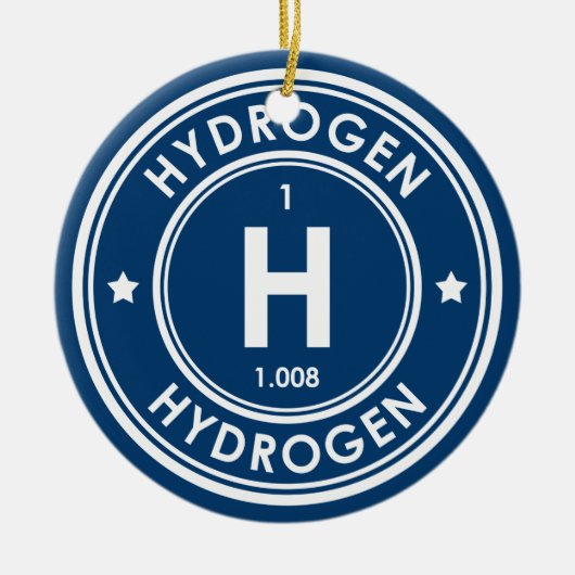 Blauer Keramik Ornament (Vorne)