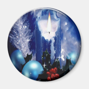 Blauer Kerzenmagnet Magnet