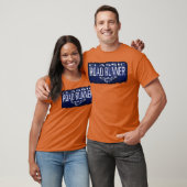 Blauer klassischer Roadrunner Winged Schädel T-Shirt (Unisex)