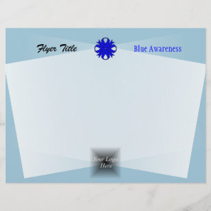 Blauer Kleber-Multifunktionsvorlage von Kenneth Yo Flyer