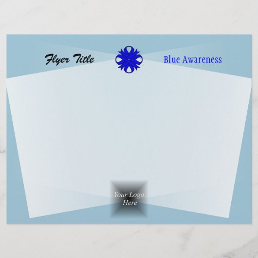 Blauer Kleber-Multifunktionsvorlage von Kenneth Yo Flyer (Vorne)