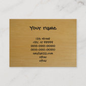 Blauer klebriger Yoga-Matten-u. Holz-Boden Visitenkarte (Rückseite)