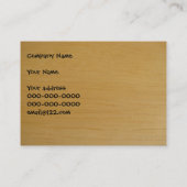 Blauer klebriger Yoga-Matten-u. Holz-Boden Visitenkarte (Rückseite)