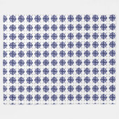 Blauer Klee Fleecedecke (Vorderseite (Horizontal))