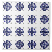 Blauer Klee Fliese (Vorderseite)