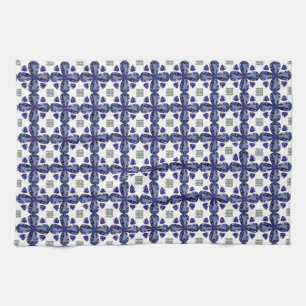 Blauer Klee Geschirrtuch