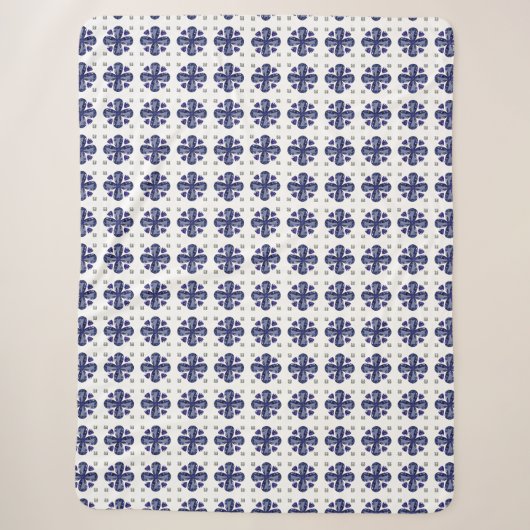 Blauer Klee Sherpadecke (Vorderseite)