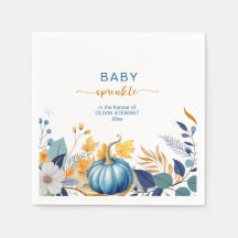 Blauer kleiner Kürbis-Baby-Sprinkle