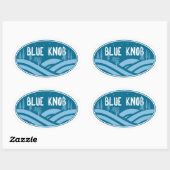 Blauer Knob Pennsylvania Außenbereich Ovaler Aufkleber (Blatt)