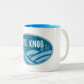 Blauer Knob Pennsylvania Außenbereich Zweifarbige Tasse (VorderseiteRechts)