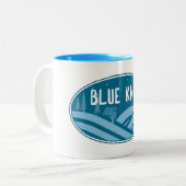 Blauer Knob Pennsylvania Außenbereich Zweifarbige Tasse (Vorderseite Links)