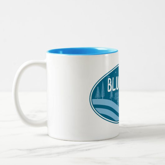 Blauer Knob Pennsylvania Außenbereich Zweifarbige Tasse (Links)