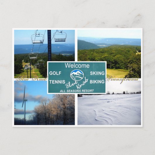 Blauer Knob, Pennsylvania Postkarte (Vorderseite)