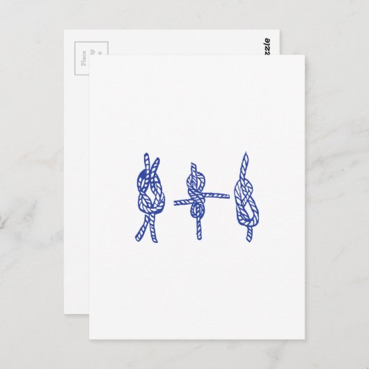 Blauer Knochen Postkarte (Vorne/Hinten)