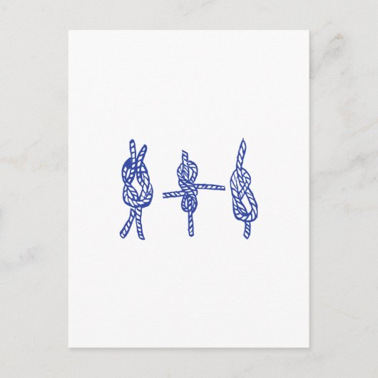 Blauer Knochen Postkarte (Vorderseite)