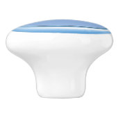 Blauer Knopf-Fach-Zug Keramikknauf (Seitenansicht)