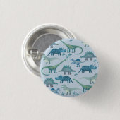 Blauer Knopf für Dinosaurier Button (Vorne & Hinten)