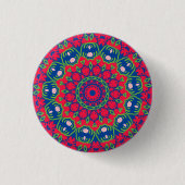 Blauer Knopf mit Circle Design Button (Vorderseite)
